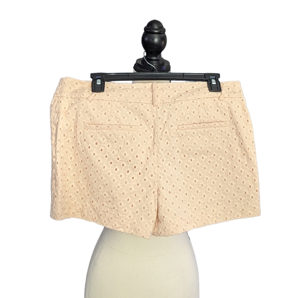Ann Taylor LOFT Light Pink Textured Shorts Size 8 - Picture 2 of 8